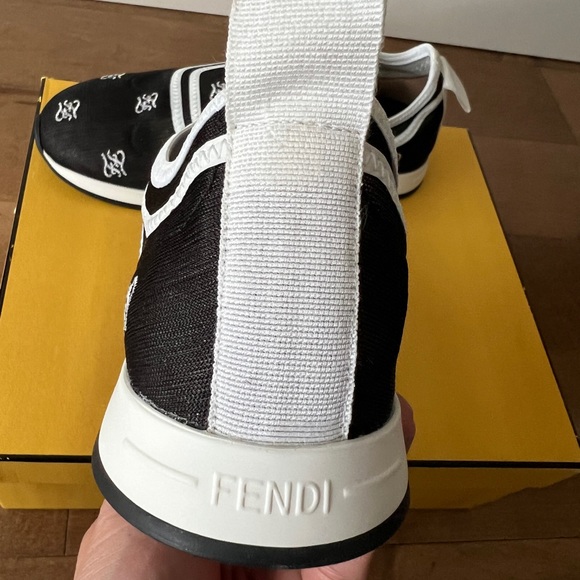 Brand New Fendi Trainers cloth with rubber sole with tag and box Size EU 36 - Picture 6 of 11